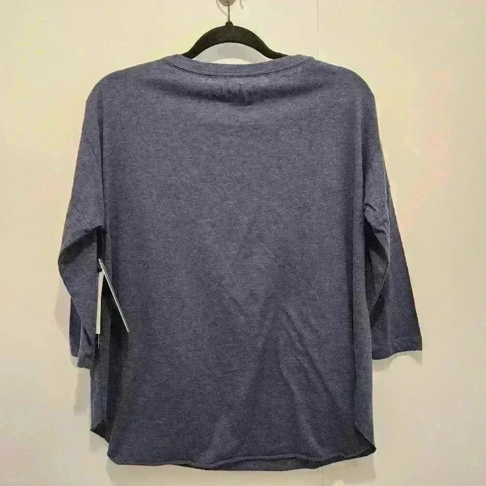 NWT Denver Broncos Touch by Alyssa Milano 3/4 Sleeve Bling‎ Tee Womens Size M - Picture 3 of 6